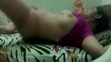 Desi horny girl touching herself in her bedroom