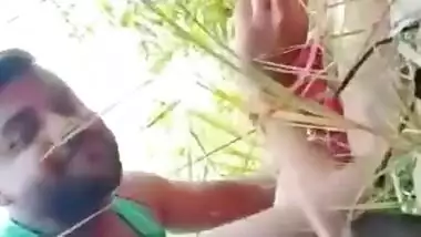 Beautiful girl fucking in jungle