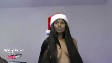 Horny Lily Indian Xmas Fuck Party