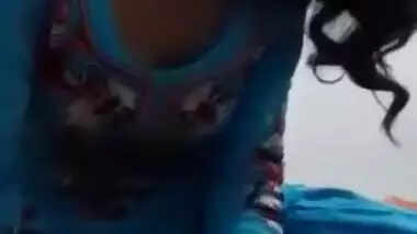 Mature Aunty Big Boobs Changing Dress