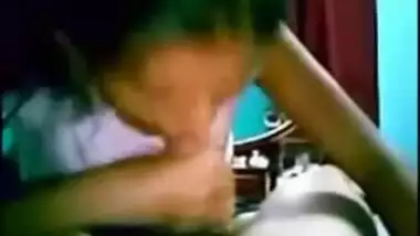 Desi girl giving a blowjob before having Sex