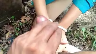 Risky Public Sex With Sister In law outdoors in the forest