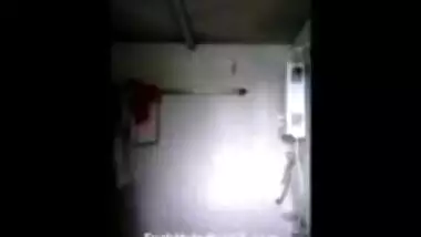 marathi girl playing boobs in bathroom