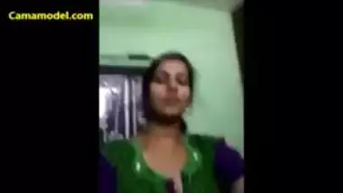 busty pretty girl showing boobies to boyfriend