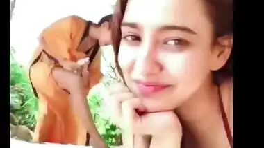 aisha sharma hot bikini and neha sharma cleavage show