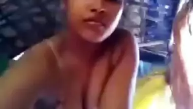 Village Girl Shows Her Boobs And Pussy