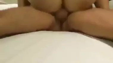 Cucklod wife riding like pro with loud moaning