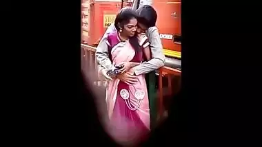 Desi lover spy romance in park