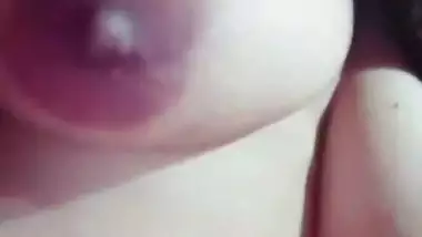 Desi Muslim unsatisfied wife showing big and long boobs