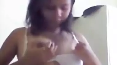 Indian Sister Gets Naked In Front Of Me Before Blowjob