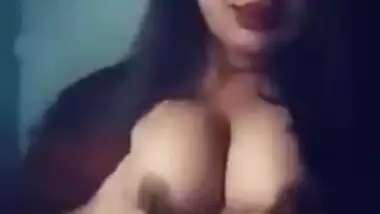 Desi Sexy Girl Playing With Her Boobs Part 3