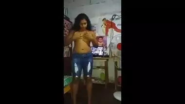 Desi Girl Changing Dress