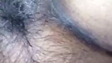 Desi wife's wet and hairy pussy fingering