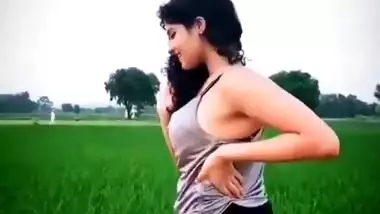 Sexy girl in village