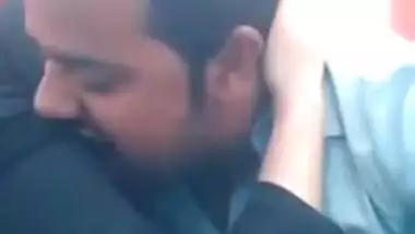 Handsome Desi guy and GF in XXX hijab make out in front of camera