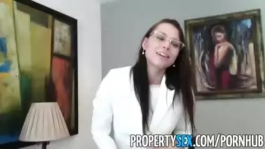 PropertySex - Young highly motivated real estate agent wild sex with client