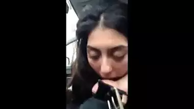 Tamil Slut Sucks White Dick in Car