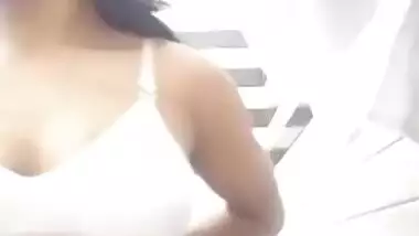 Changing video in college dress for lover