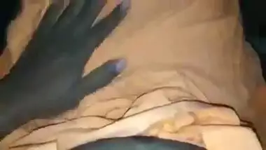 Desi wife doggy sex with her hubby during night time