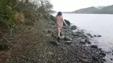 Shameless indian hottie has risky sex in public by the lake while strangers watch desi chudai POV Indian