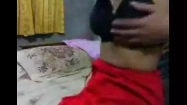 Girlfriend On Red Saree