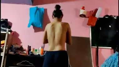 Desi Hidden Cam Sis changing dress and Bro walks in and FK Part 2