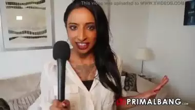Slutty Indian Television Presenter organises a interracial shag for horny Russian Model PrimalBang