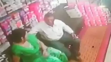 Desi tharki uncle Caught on CCTV