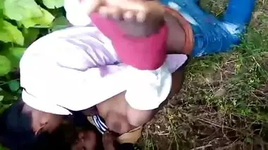 2 Boys Fuck Village Girl Outdoor with Audio