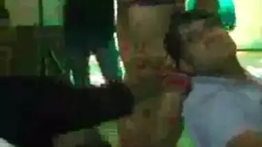 Shoving money in chaddi of the girl dancing mujra