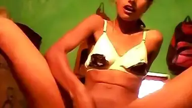 Desi girl moaning hard while masturbating
