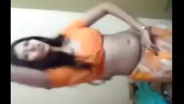 Indian village bhabhi hot dance front of devar