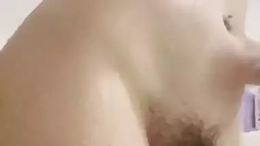 Desi cute hairy pussy girl nude selfie for boyfriend