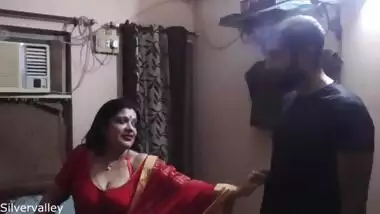 Desi hot Bhabi and sexy aunty fucking with young boy, Desi Threesome sex