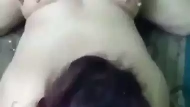 Threesome sex of Bhabhi with Devar and his friend