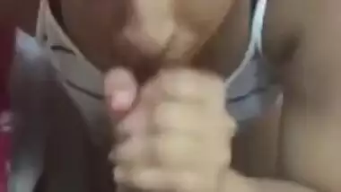 Man permits excited Desi babe to suck his throbbing cock to facial
