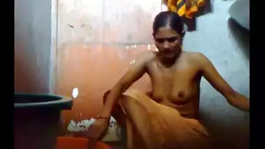 Bangladeshi Maid taking shower.