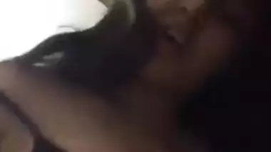 Solo porn video of beautiful Indian gal playing with amazing tits