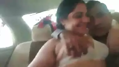 hot indian couple in car
