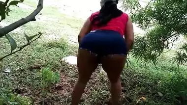 Playful Desi woman with saggy XXX tits nailed by stud in the fresh air