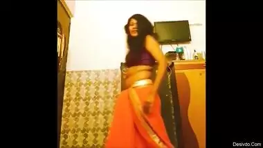 dancing and exposing navel