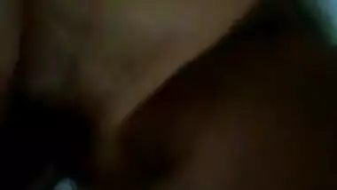 Horny girl mouth and pussy fucking in night