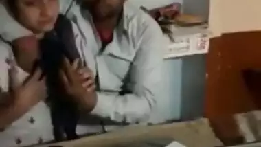 Village teacher pesters and seduces for sex a student at school - Desi MMS