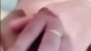 Desi big boob girl selfie video fingering