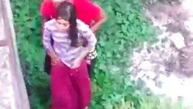 Young desi couple having a secret sex at park