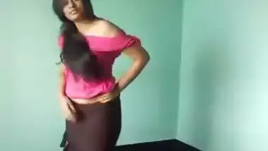 Bengali teen stripping to show her ass