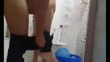 Indian Couple blowjob in bathroom