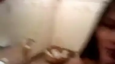 Indian Nude show in Bathroom