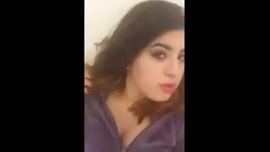 Punjabi office girl showing her big boobs