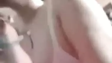 CUTE GF’S BOOBS SUCKED BY HORNY BF